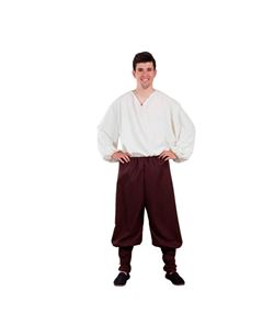 PANTALON MEDIEVAL MARRON ANCHO