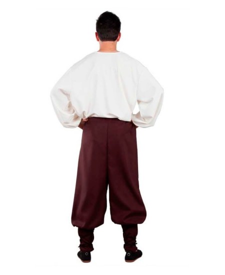 PANTALON MEDIEVAL MARRON ANCHO