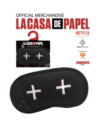 ANTIFAZ NEGRO CON CRUCES LA CASA DE PAPEL