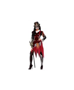 DISFRAZ DE VOODOO MUJER ROJO