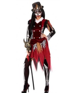 DISFRAZ DE VOODOO MUJER ROJO