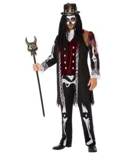 DISFRAZ DE VOODOO HOMBRE ROJO