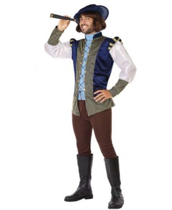 DISFRAZ DE MEDIEVAL AZUL CRISTOBAL