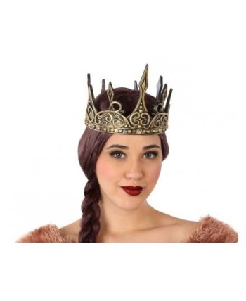 CORONA REINA DORADA ENVEJECIDA