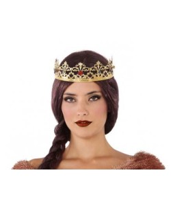 CORONA REY METAL CON PIEDRAS