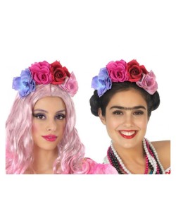 DIADEMA CON FLORES COLORES