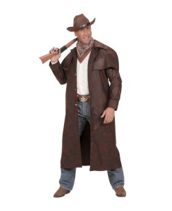 ABRIGO VAQUERO MARRON DELUXE PARA HOMBRE