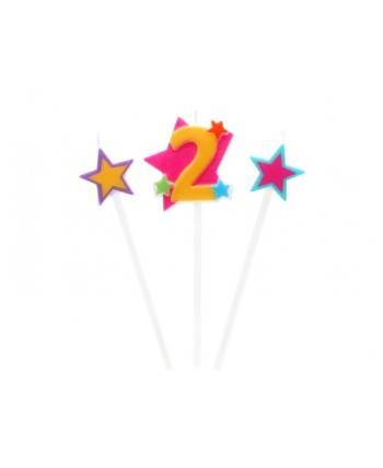VELA ESTRELLAS Nº2 COLORES