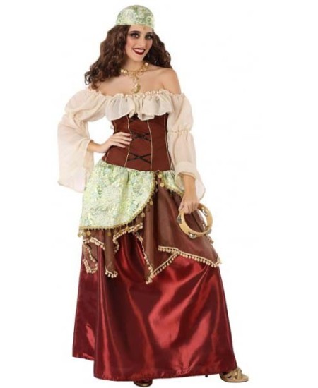 Disfraz De Pirata Gitano Para Mujer, Uniformes De Carnaval Para