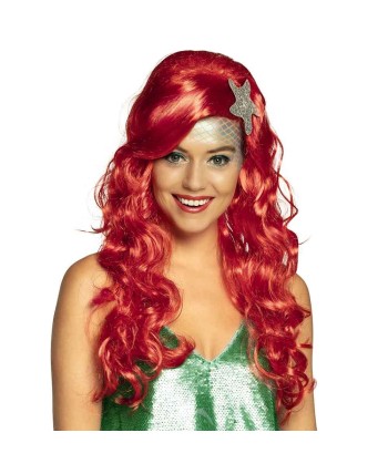PELUCA PELIROJA SIRENA CON ESTRELLA
