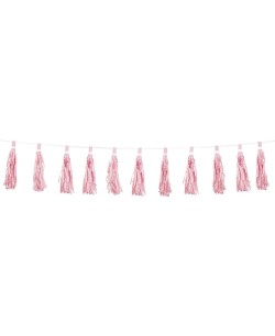 GUIRNALDA POM-POM ROSA 3 METROS