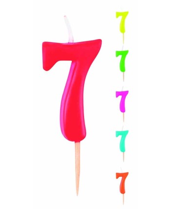 VELA Nº7 COLORES SURTIDOS