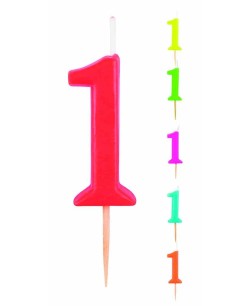 VELA Nº1 COLORES SURTIDOS