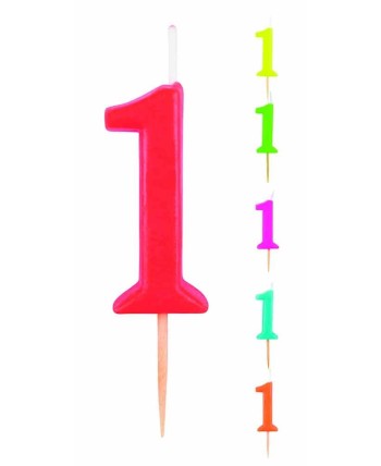 VELA Nº1 COLORES SURTIDOS