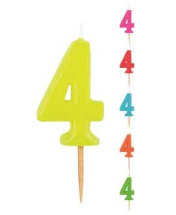 VELA Nº4 COLORES SURTIDOS