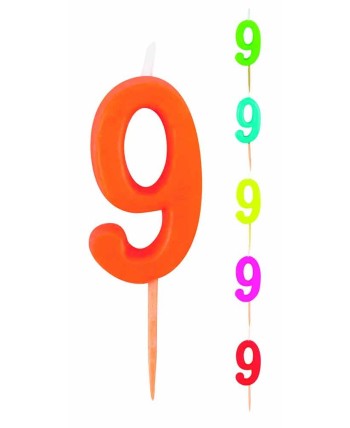 VELA Nº9 COLORES SURTIDOS