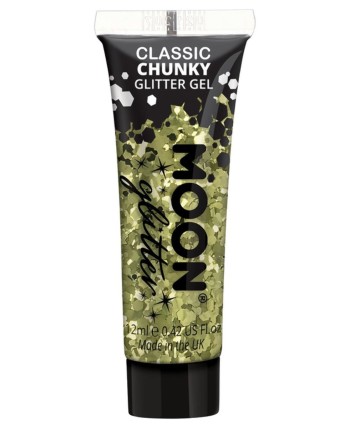 PURPURINA CHUNKY CON GEL DORADA