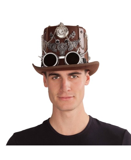 Gafas steampunk plateadas con pinchos –