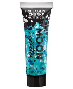 PURPURINA CHUNKY CON GEL AZUL