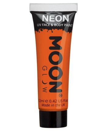 MAQUILLAJE NEON UV NARANJA