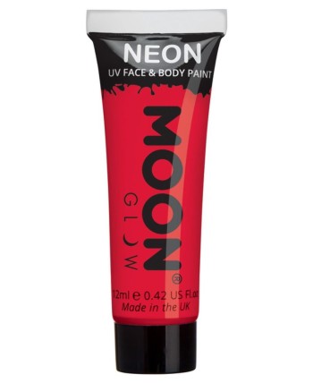 MAQUILLAJE NEON UV ROJO