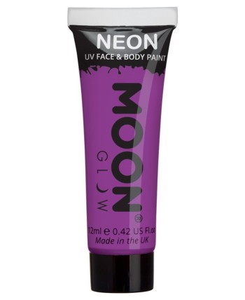 MAQUILLAJE NEON UV MORADO