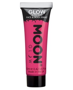 MAQUILLAJE QUE BRILLA EN OSCURIDAD ROSA