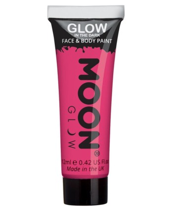 MAQUILLAJE QUE BRILLA EN OSCURIDAD ROSA