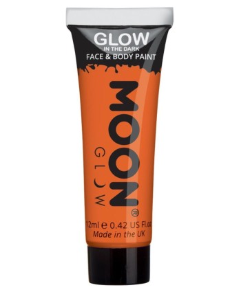 MAQUILLAJE QUE BRILLA EN OSCURIDAD NARANJA