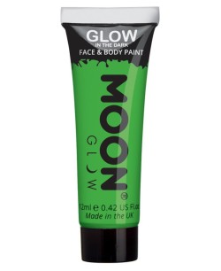 MAQUILLAJE QUE BRILLA EN OSCURIDAD VERDE