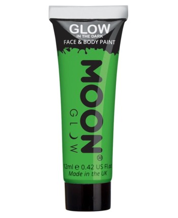 MAQUILLAJE QUE BRILLA EN OSCURIDAD VERDE