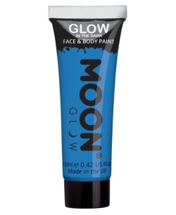 MAQUILLAJE QUE BRILLA EN OSCURIDAD AZUL