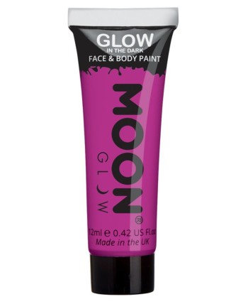 MAQUILLAJE QUE BRILLA EN OSCURIDAD MORADO