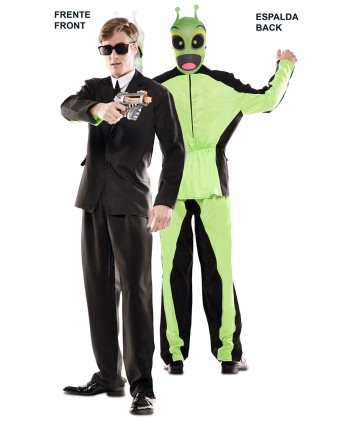 DISFRAZ DE TRAJE NEGRO ALIEN DOUBLE FUN