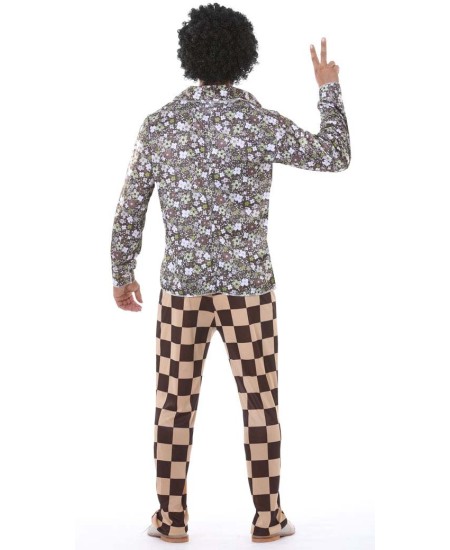 DISFRAZ DE AÑOS 70 PANTALON CUADROS PARA HOMBRE