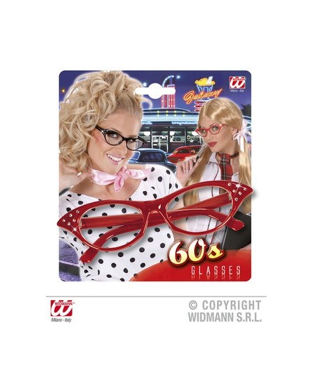 GAFAS CON BRILLANTES ROJAS