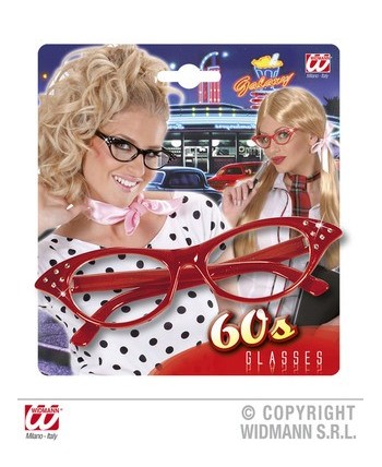 GAFAS CON BRILLANTES ROJAS