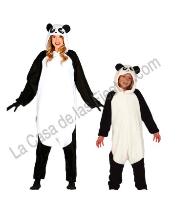 DISFRAZ GRUPO DE PANDA