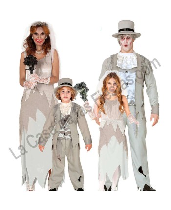DISFRAZ GRUPO DE NOVIOS CADAVER