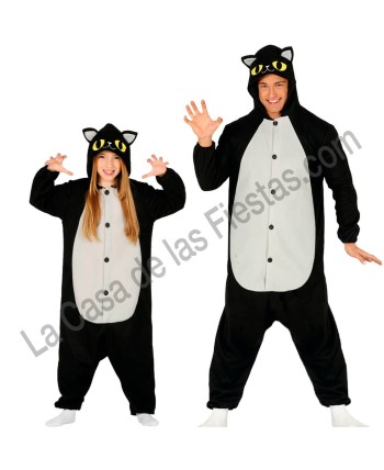 DISFRAZ GRUPO DE GATOS NEGROS
