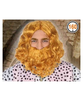 PELUCA Y BARBA REY RUBIA BARATA