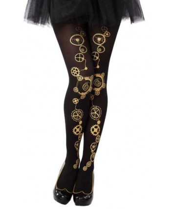 MEDIAS STEAMPUNK ENGRANAJES DORADOS