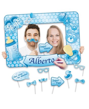 MARCO PHOTOCALL BAUTIZO NIÑO CON ACCESORIOS