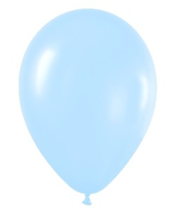 BOLSA 12 GLOBOS AZUL BABY PERLADO