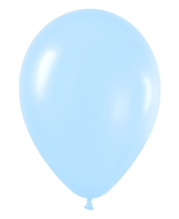 BOLSA 12 GLOBOS AZUL BABY PERLADO