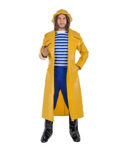 DISFRAZ DE CAPITAN PESCADOR AMARILLO PARA ADULTO 2
