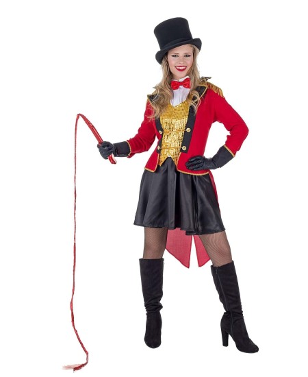 DISFRAZ DE DOMADORA CHALECO LENTEJUELAS PARA MUJER