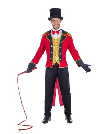 DISFRAZ DE DOMADOR CHALECO LENTEJUELAS HOMBRE