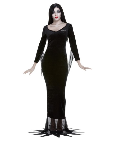 DISFRAZ DE MORTICIA ADDAMS PARA MUJER