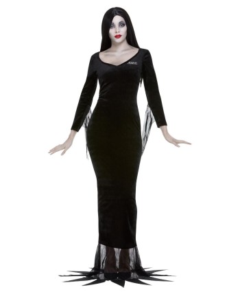 DISFRAZ DE MORTICIA ADDAMS PARA MUJER